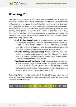 example page 3 from our offline Travel Guide for Solomon Islands